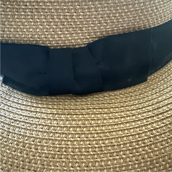 Eric Javits Womens Sun Hat Tan Straw UPF 50+ Wide Brim Foldable Travel - Picture 4 of 8